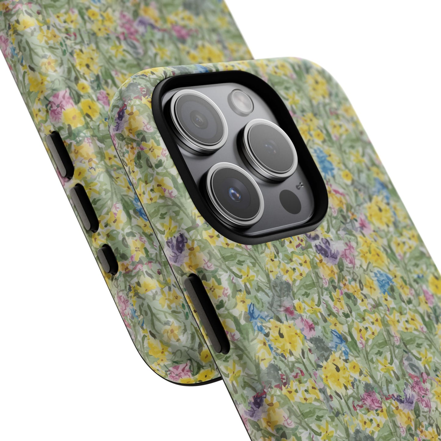 Wildflower Meadow Tough Magnetic Phone Case Watercolor Floral Botanical Case