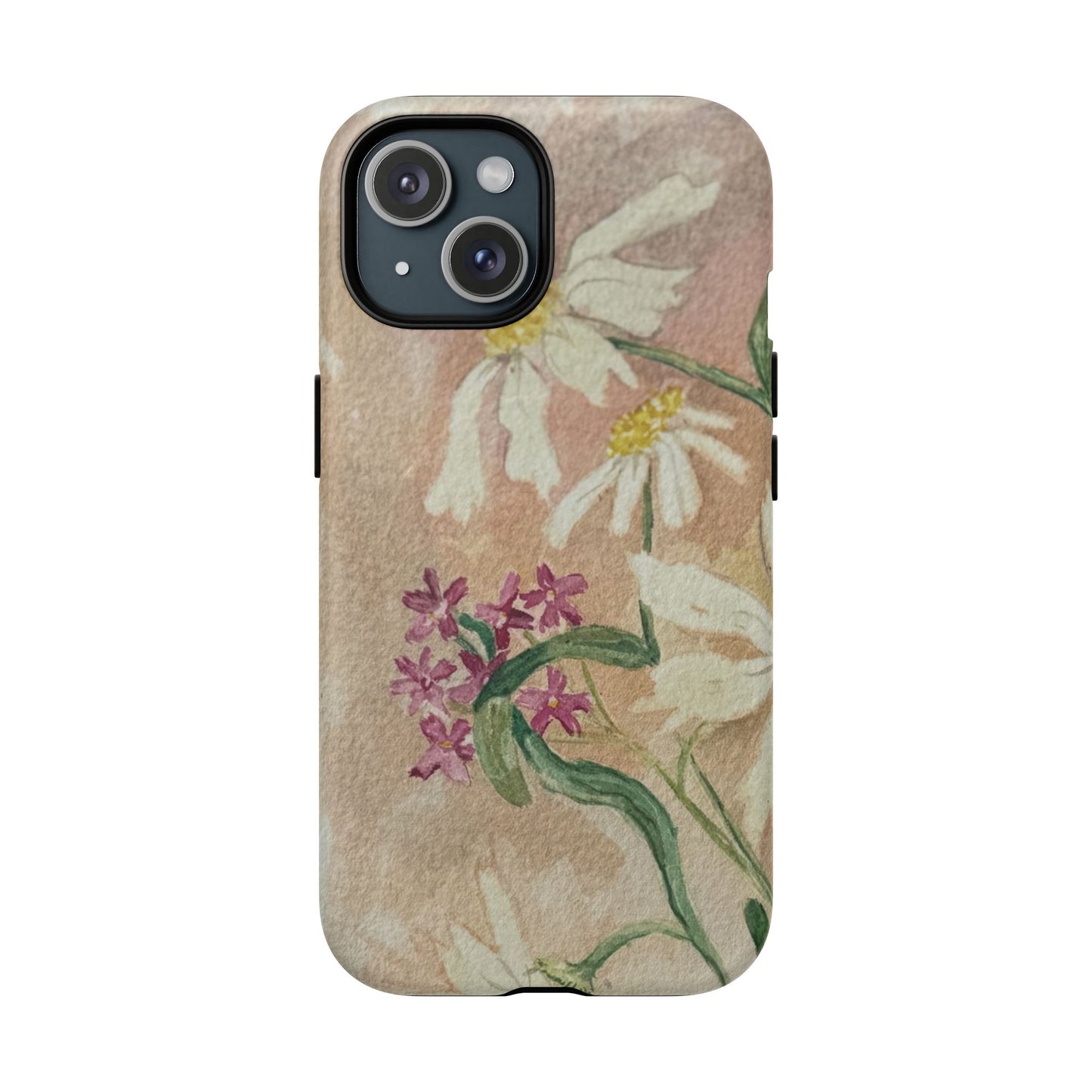 Floral Daisies Tough Magnetic Phone Case — Vintage Wildflower Design