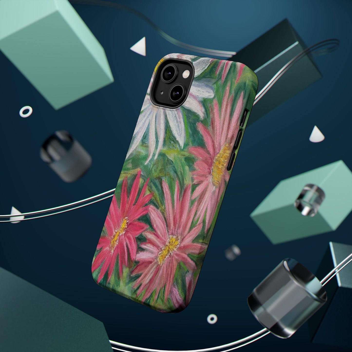 Painted Daisy  Magnetic Phone Case — Impact‑Resistant Protective Cover