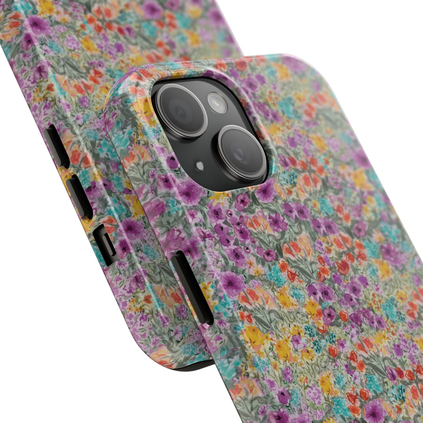 Wildflower Harmony  Watercolor Wildflower Phone Case – Colorful Floral Botanical Design Tough Phone Case