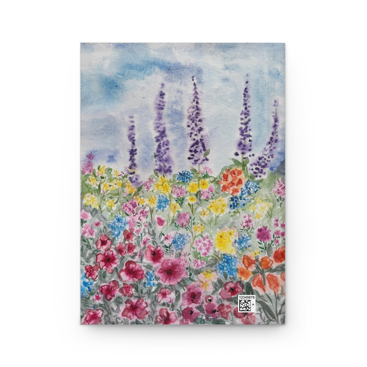 Wildflower Watercolor Hardcover Journal | Floral Notebook, Matte Cover Floral Fields by Kathryn Young