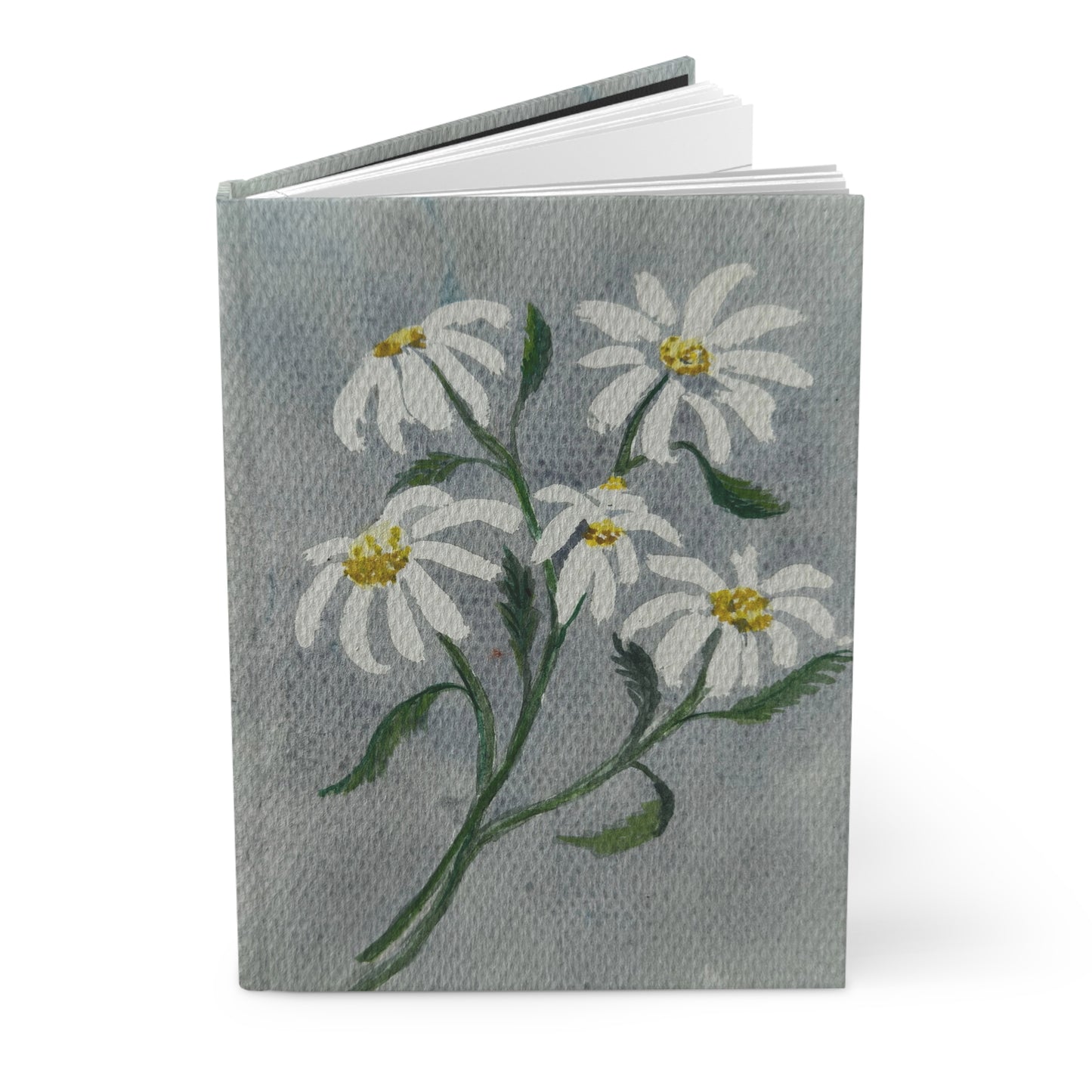 Daisy Bouquet Hardcover Journal — Floral Painted Notebook for Notes & Journaling