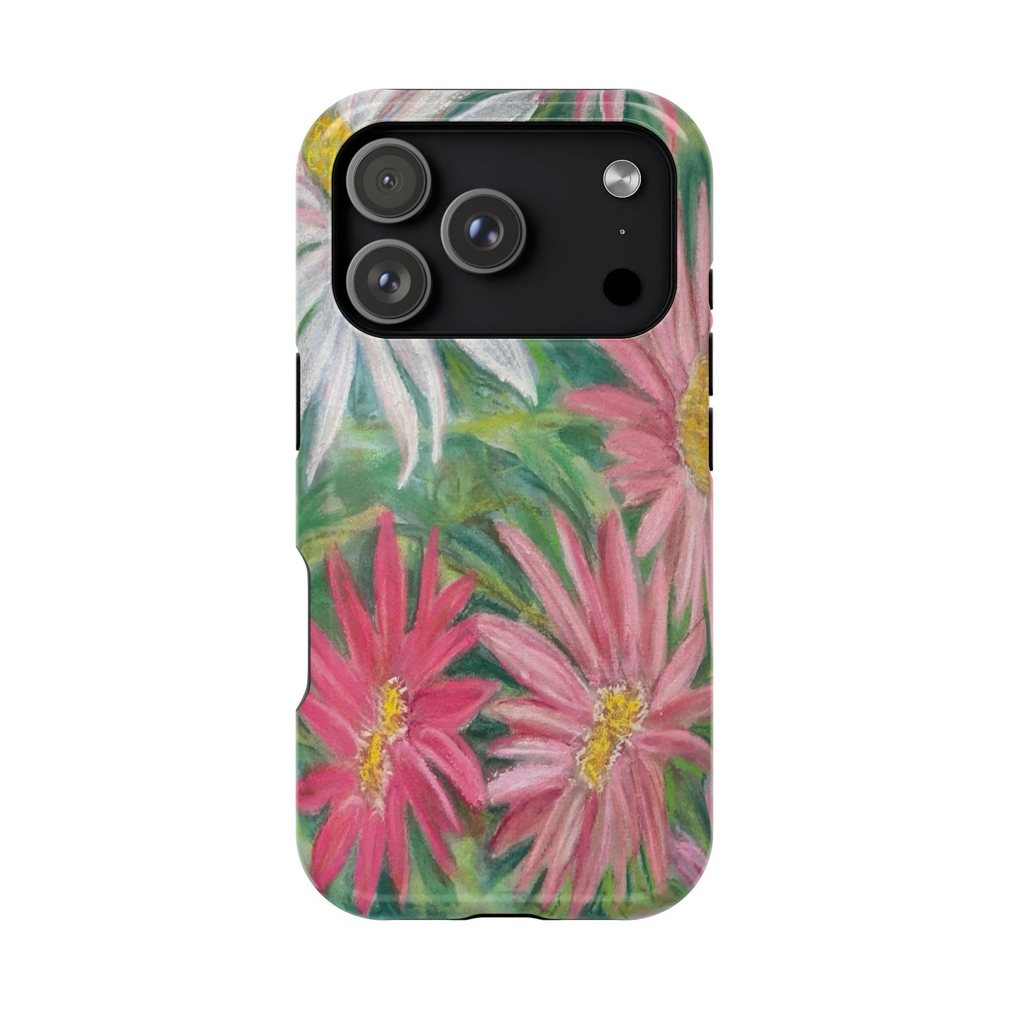 Painted Daisy  Magnetic Phone Case — Impact‑Resistant Protective Cover