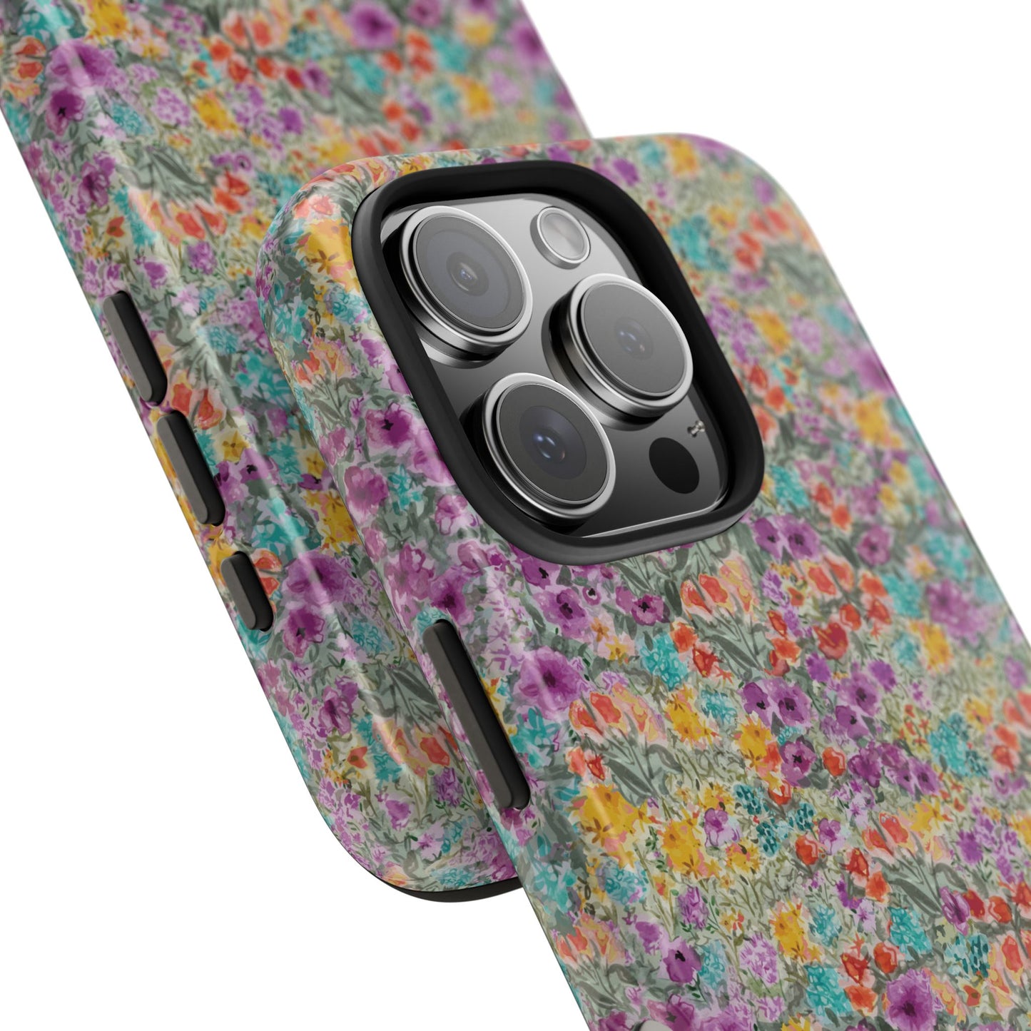 Wildflower Harmony  Watercolor Wildflower Phone Case – Colorful Floral Botanical Design Tough Phone Case