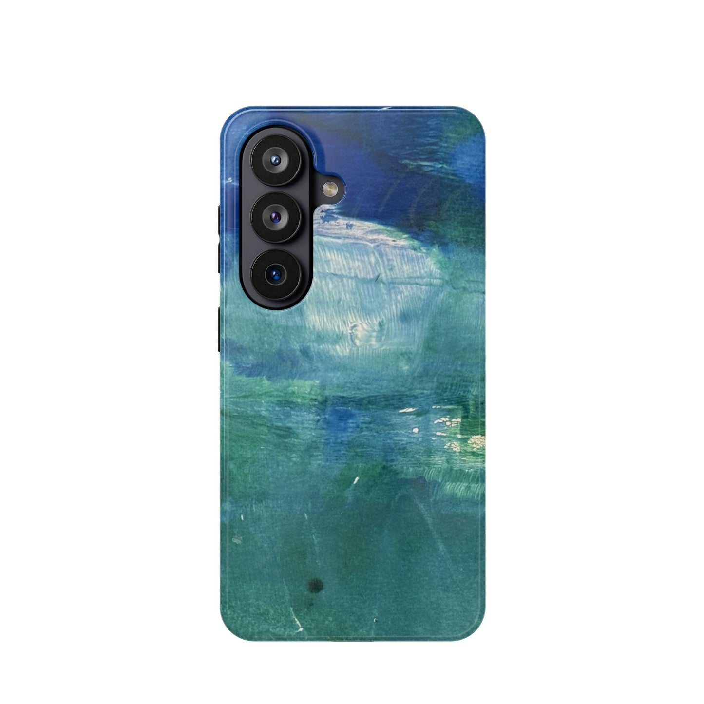 Where the Water Sleeps Magnetic Impact-Resistant Phone Case — Abstract Ocean Blue Art Blues Teal Green