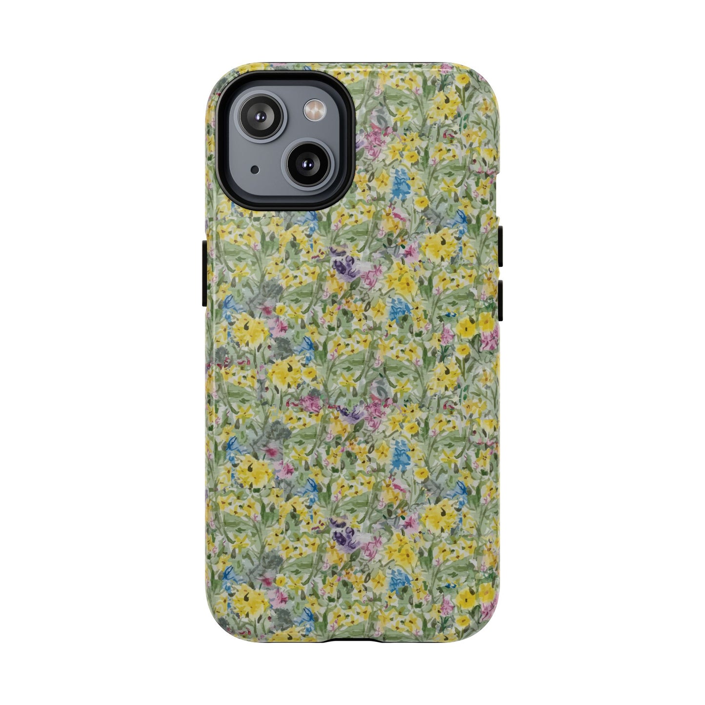 Wildflower Meadow Tough Magnetic Phone Case Watercolor Floral Botanical Case