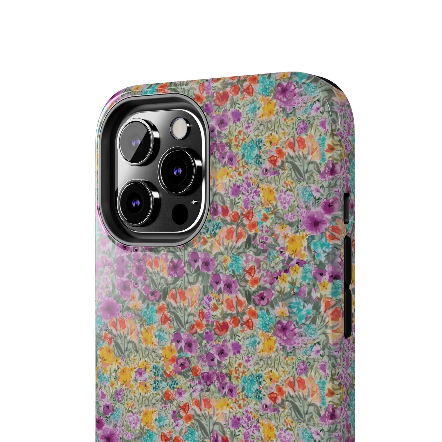Wildflower Harmony  Watercolor Wildflower Phone Case – Colorful Floral Botanical Design Tough Phone Case