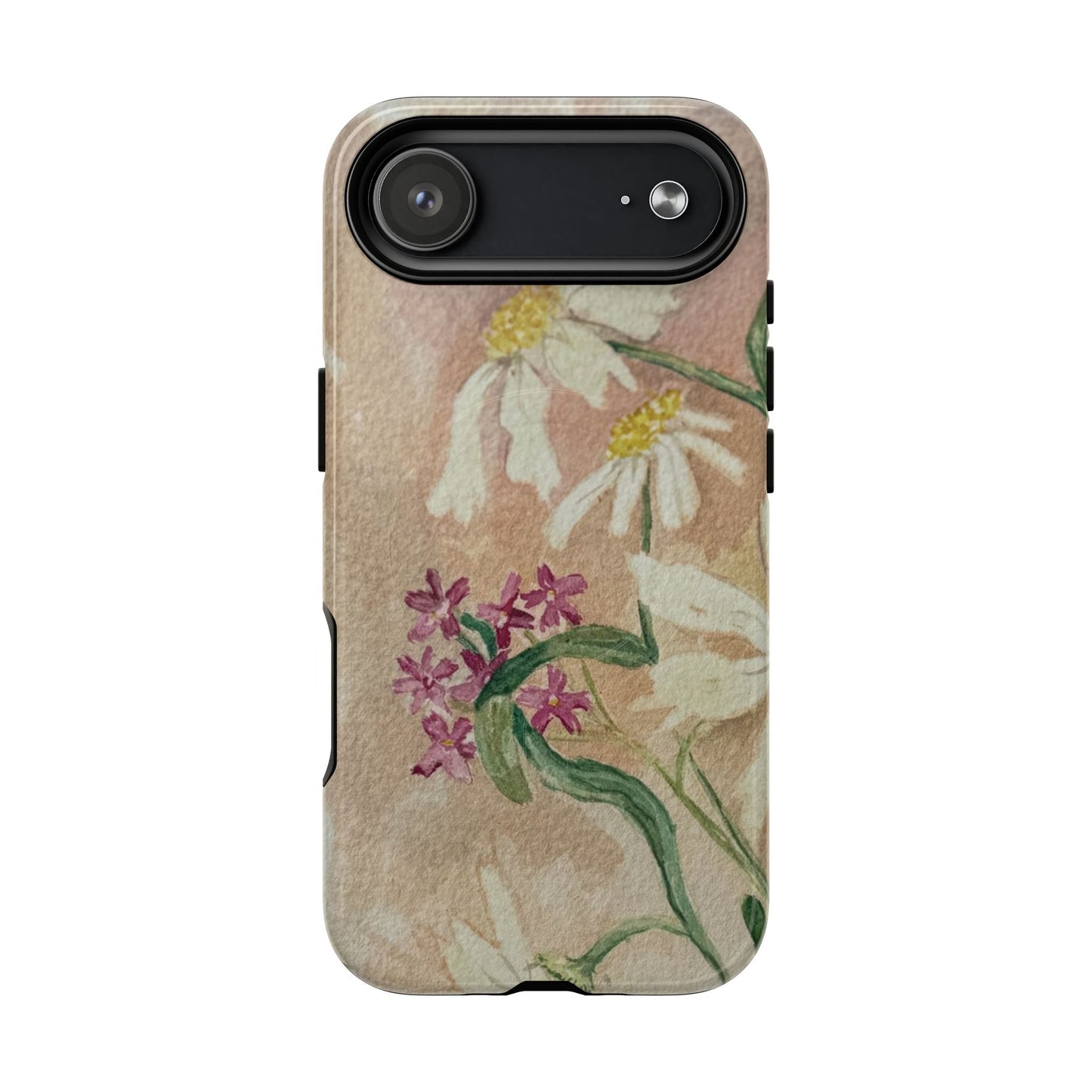 Floral Daisies Tough Magnetic Phone Case — Vintage Wildflower Design