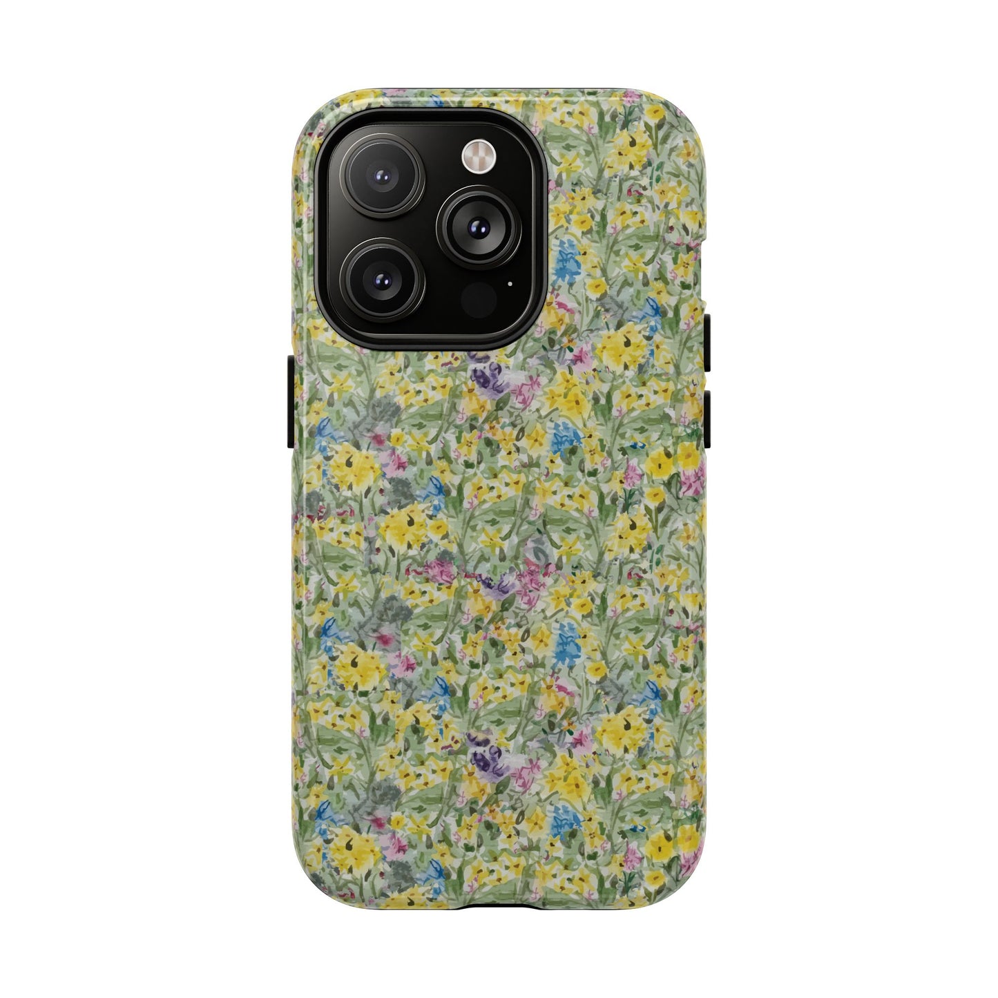 Wildflower Meadow Tough Magnetic Phone Case Watercolor Floral Botanical Case