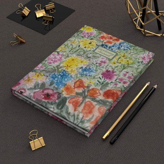 Gardening Journal – Meadow Blooms Watercolor Wildflower Notebook