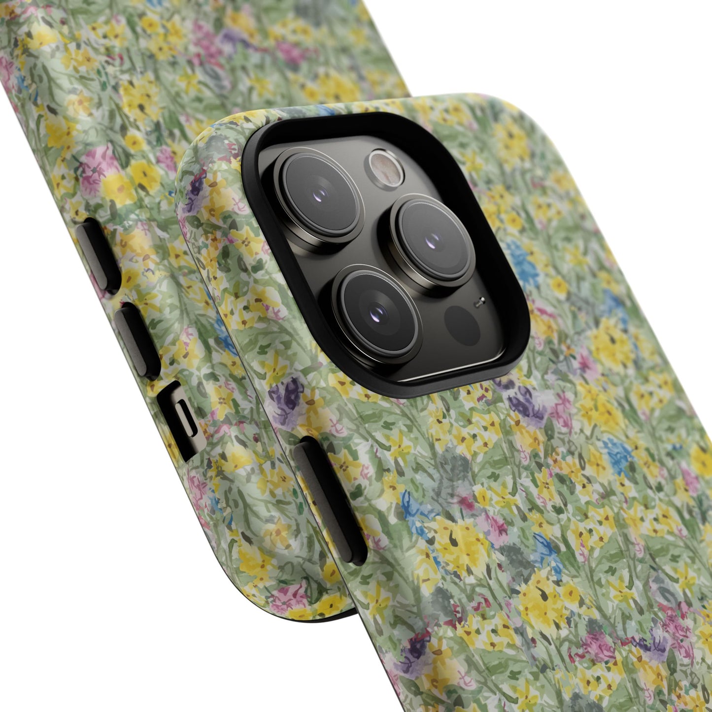 Wildflower Meadow Tough Magnetic Phone Case Watercolor Floral Botanical Case