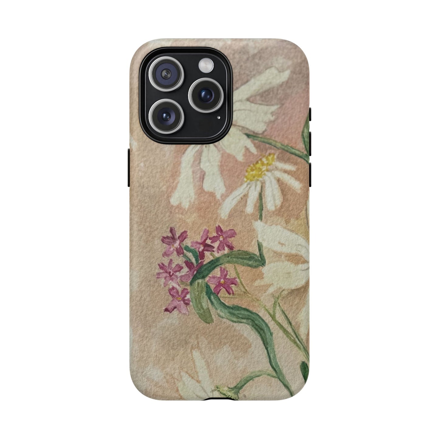Floral Daisies Tough Magnetic Phone Case — Vintage Wildflower Design