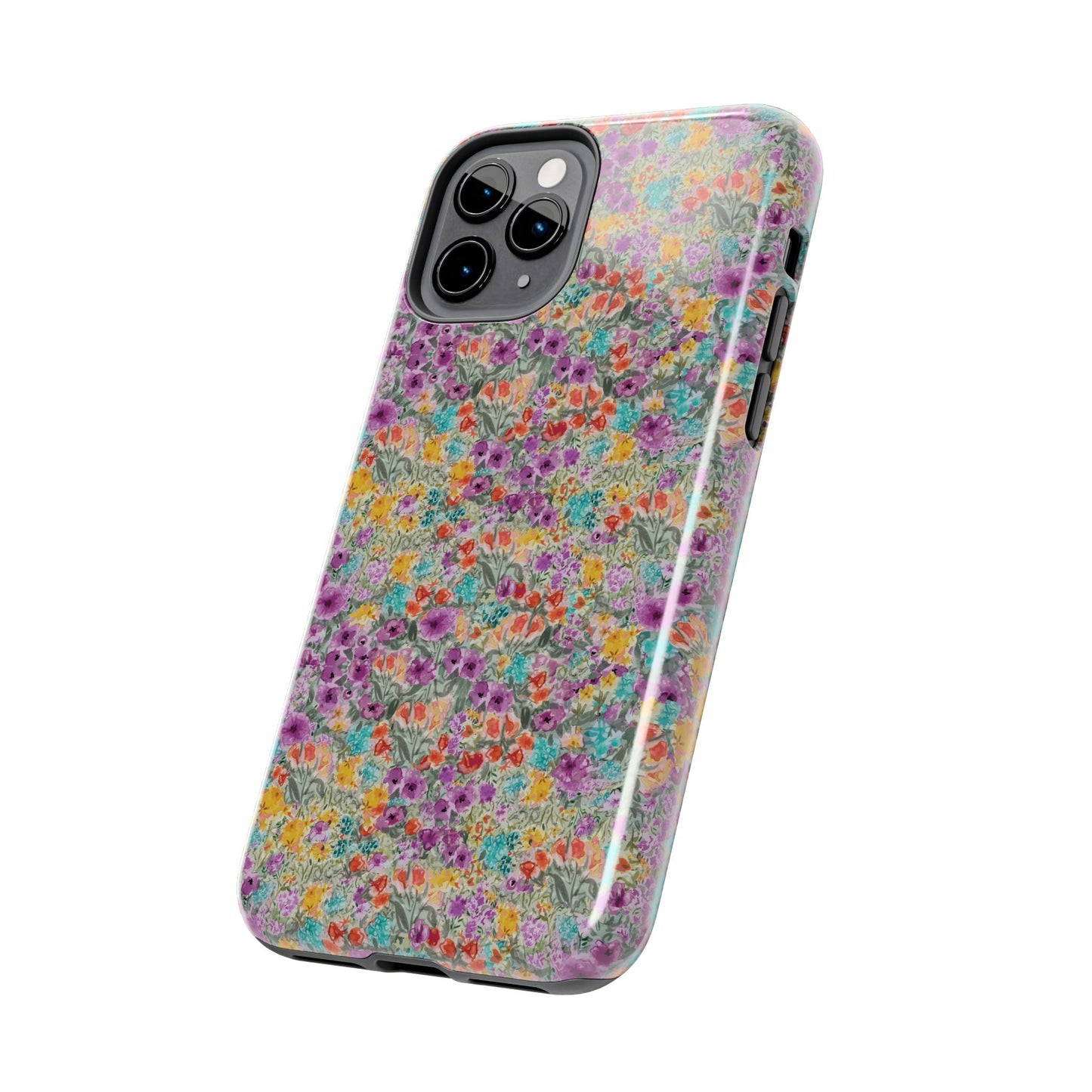 Wildflower Harmony  Watercolor Wildflower Phone Case – Colorful Floral Botanical Design Tough Phone Case