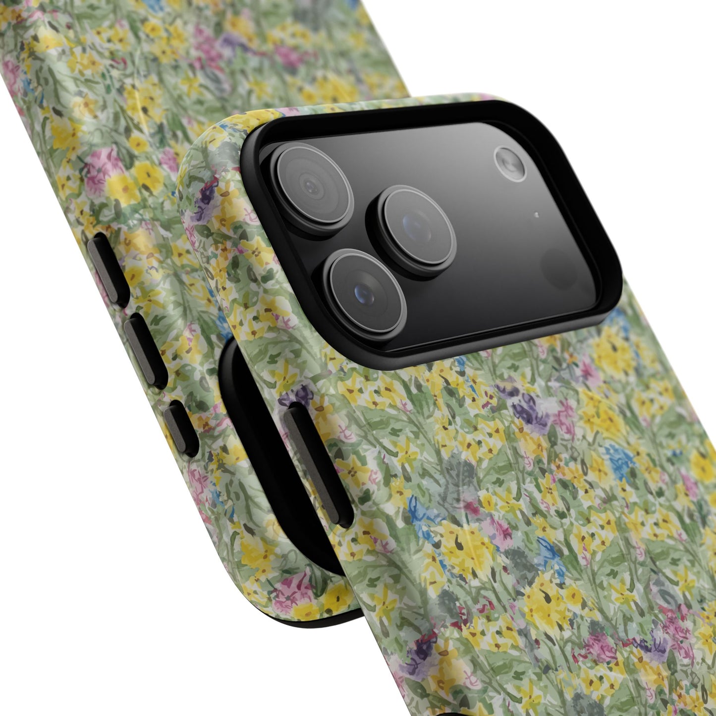 Wildflower Meadow Tough Magnetic Phone Case Watercolor Floral Botanical Case