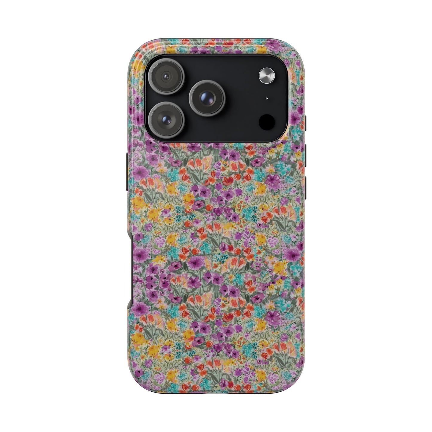 Wildflower Harmony  Watercolor Wildflower Phone Case – Colorful Floral Botanical Design Tough Phone Case