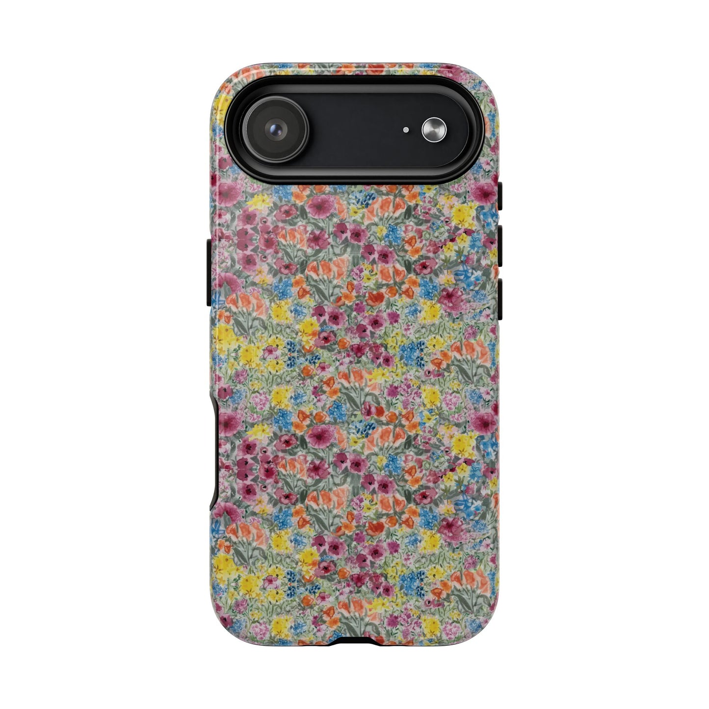 Meadow Blooms Floral Tough Phone Case — Colorful Wildflower Protective Cover