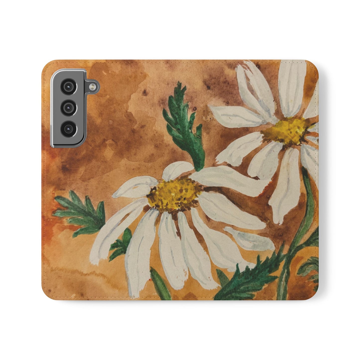 Golden Hour Daisies — Fold-Over Phone Case