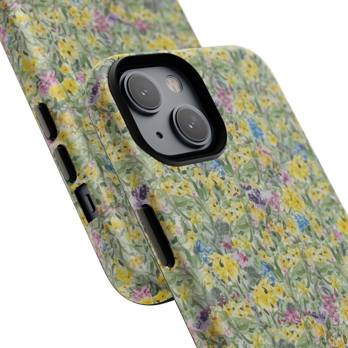 Wildflower Meadow Tough Magnetic Phone Case Watercolor Floral Botanical Case