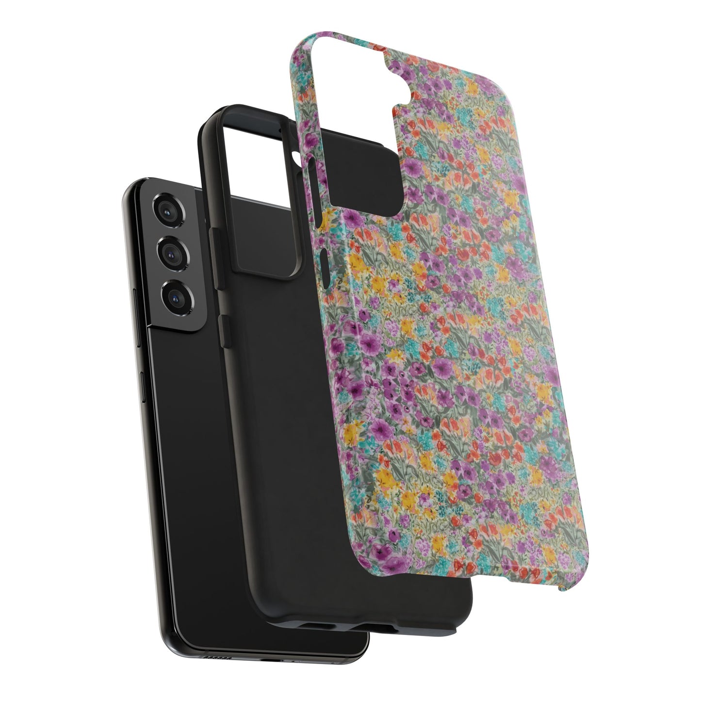 Wildflower Harmony  Watercolor Wildflower Phone Case – Colorful Floral Botanical Design Tough Phone Case