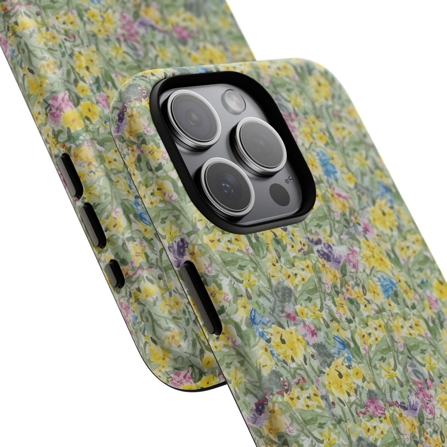 Wildflower Meadow Tough Magnetic Phone Case Watercolor Floral Botanical Case