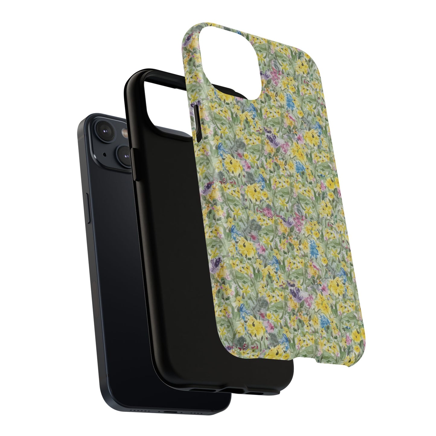 Wildflower Meadow Tough Magnetic Phone Case Watercolor Floral Botanical Case