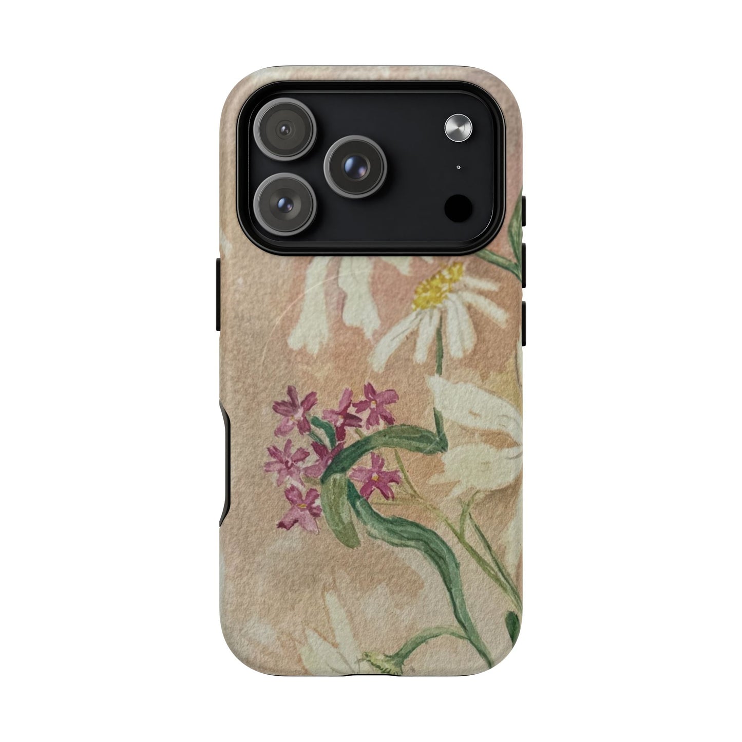 Floral Daisies Tough Magnetic Phone Case — Vintage Wildflower Design