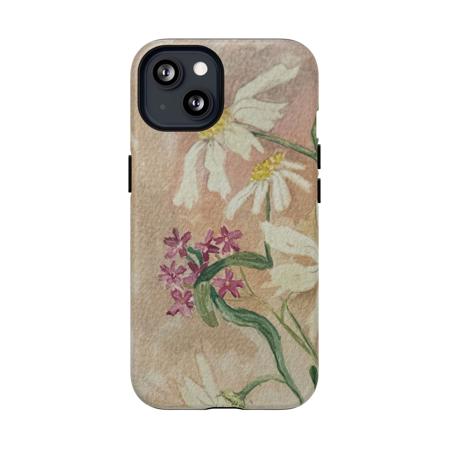 Floral Daisies Tough Magnetic Phone Case — Vintage Wildflower Design