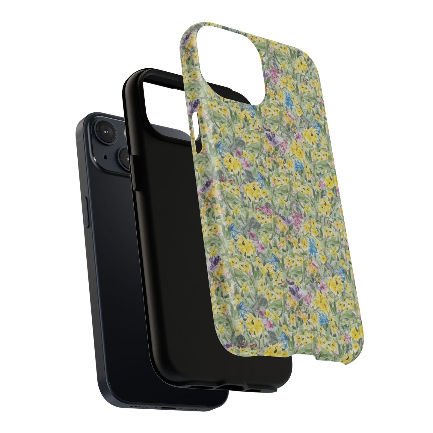 Wildflower Meadow Tough Magnetic Phone Case Watercolor Floral Botanical Case