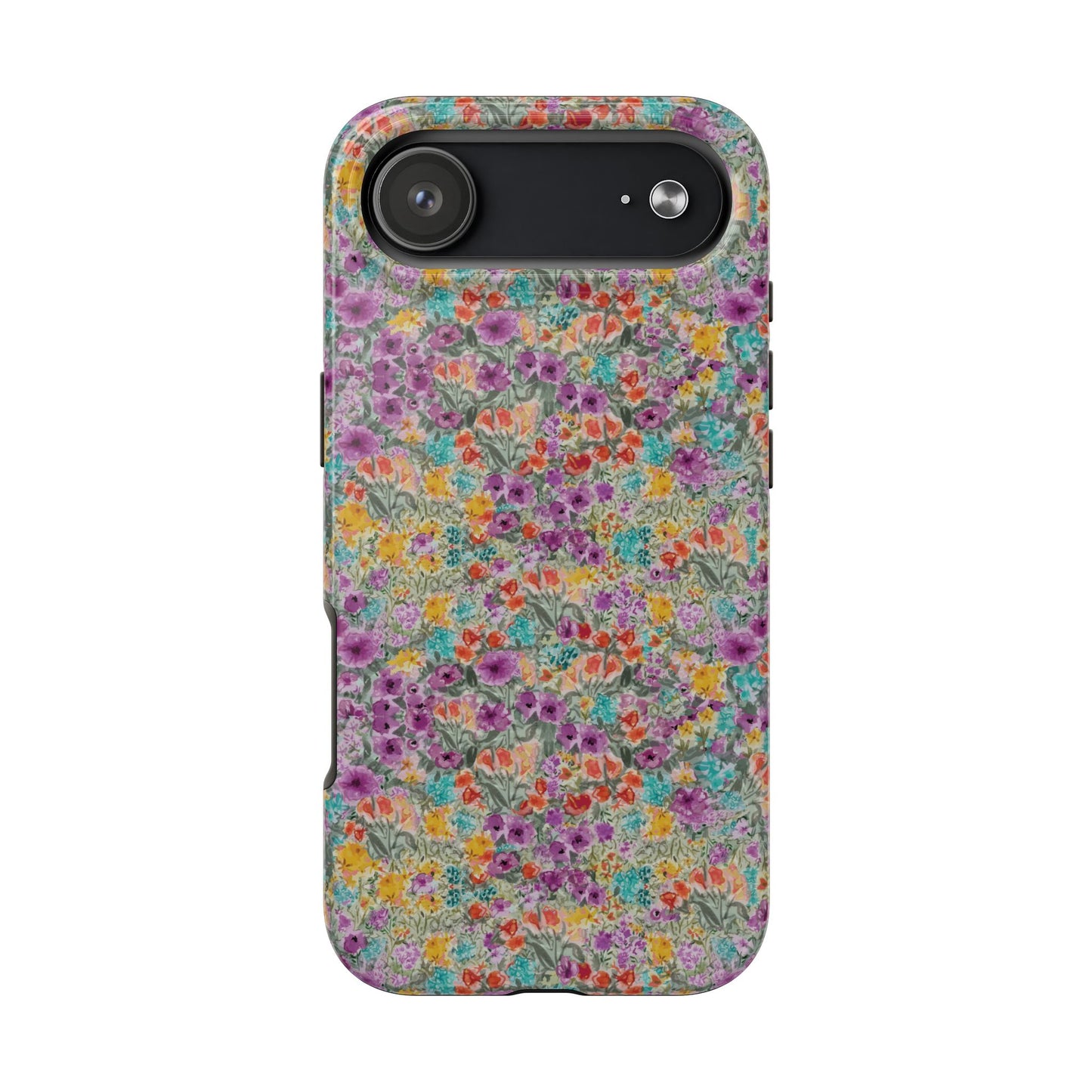 Wildflower Harmony  Watercolor Wildflower Phone Case – Colorful Floral Botanical Design Tough Phone Case