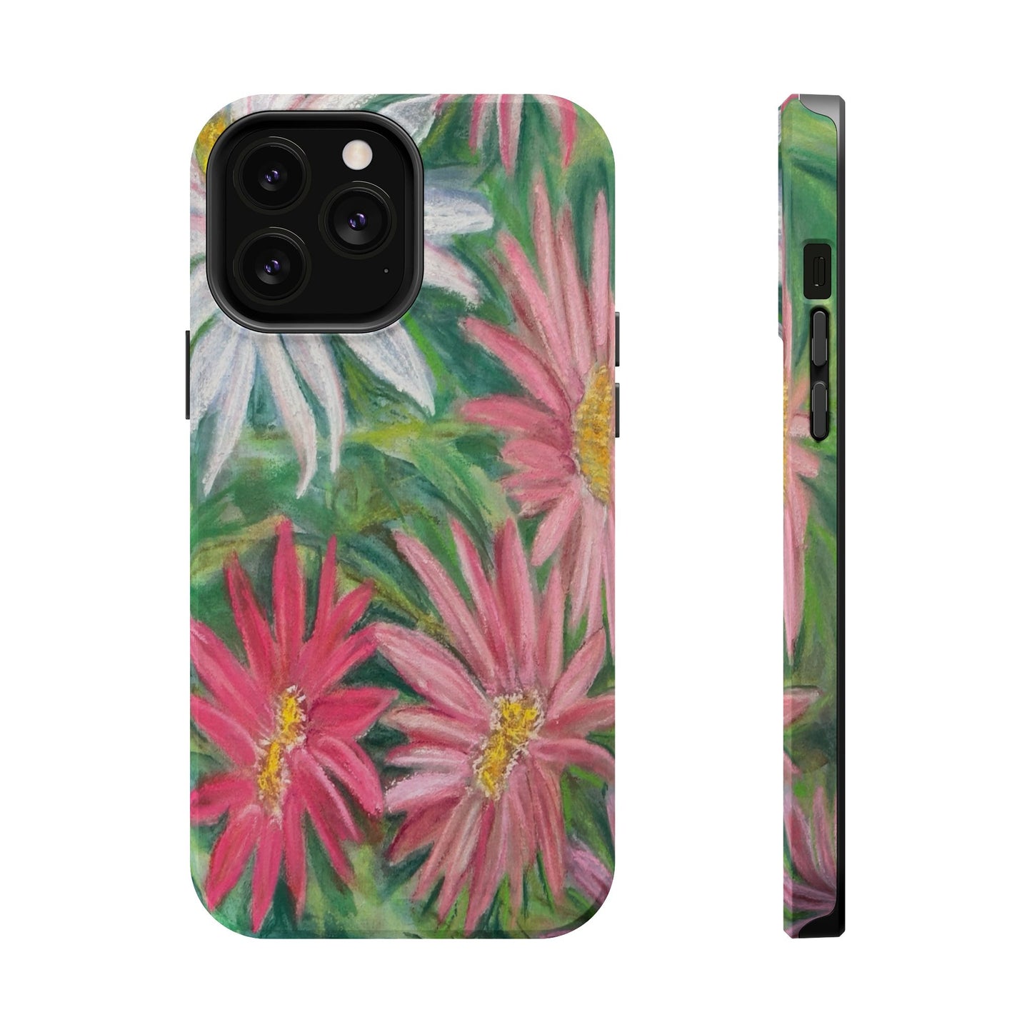 Painted Daisy  Magnetic Phone Case — Impact‑Resistant Protective Cover