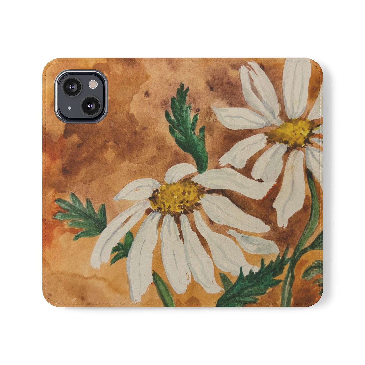 Golden Hour Daisies — Fold-Over Phone Case
