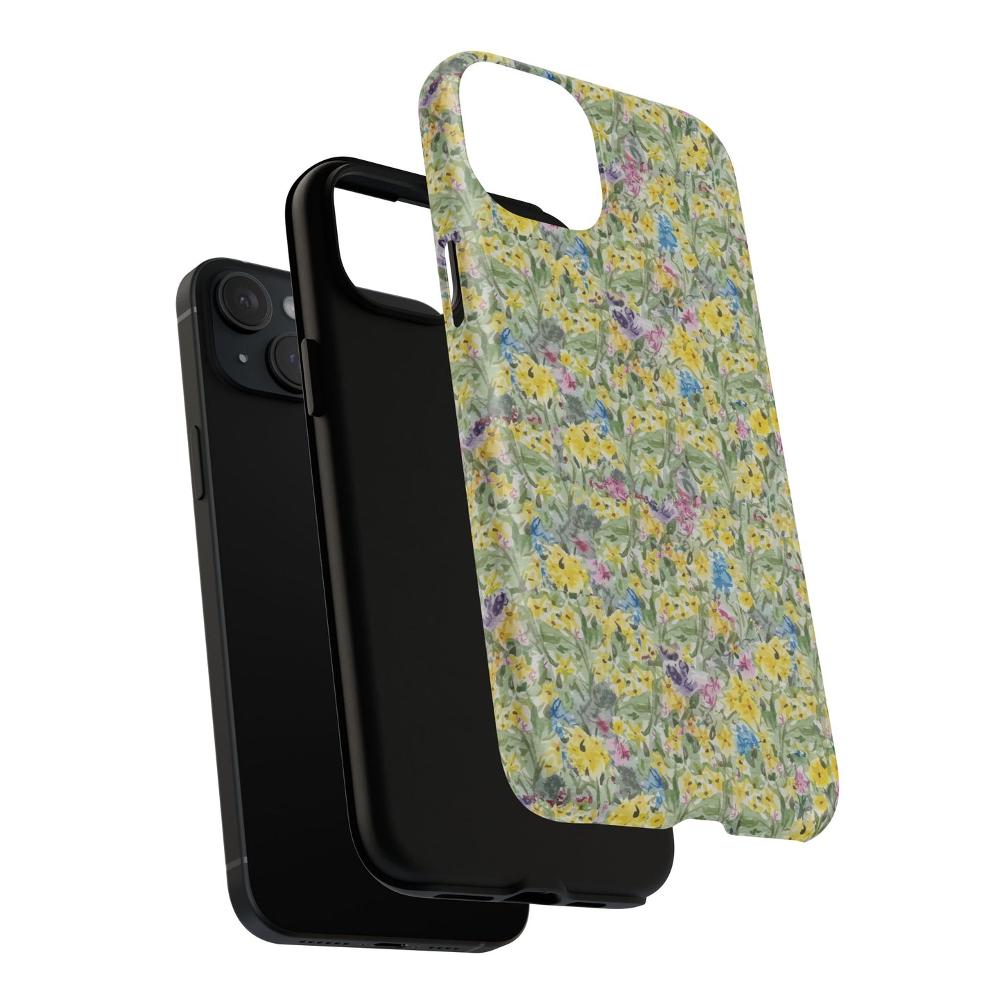 Wildflower Meadow Tough Magnetic Phone Case Watercolor Floral Botanical Case