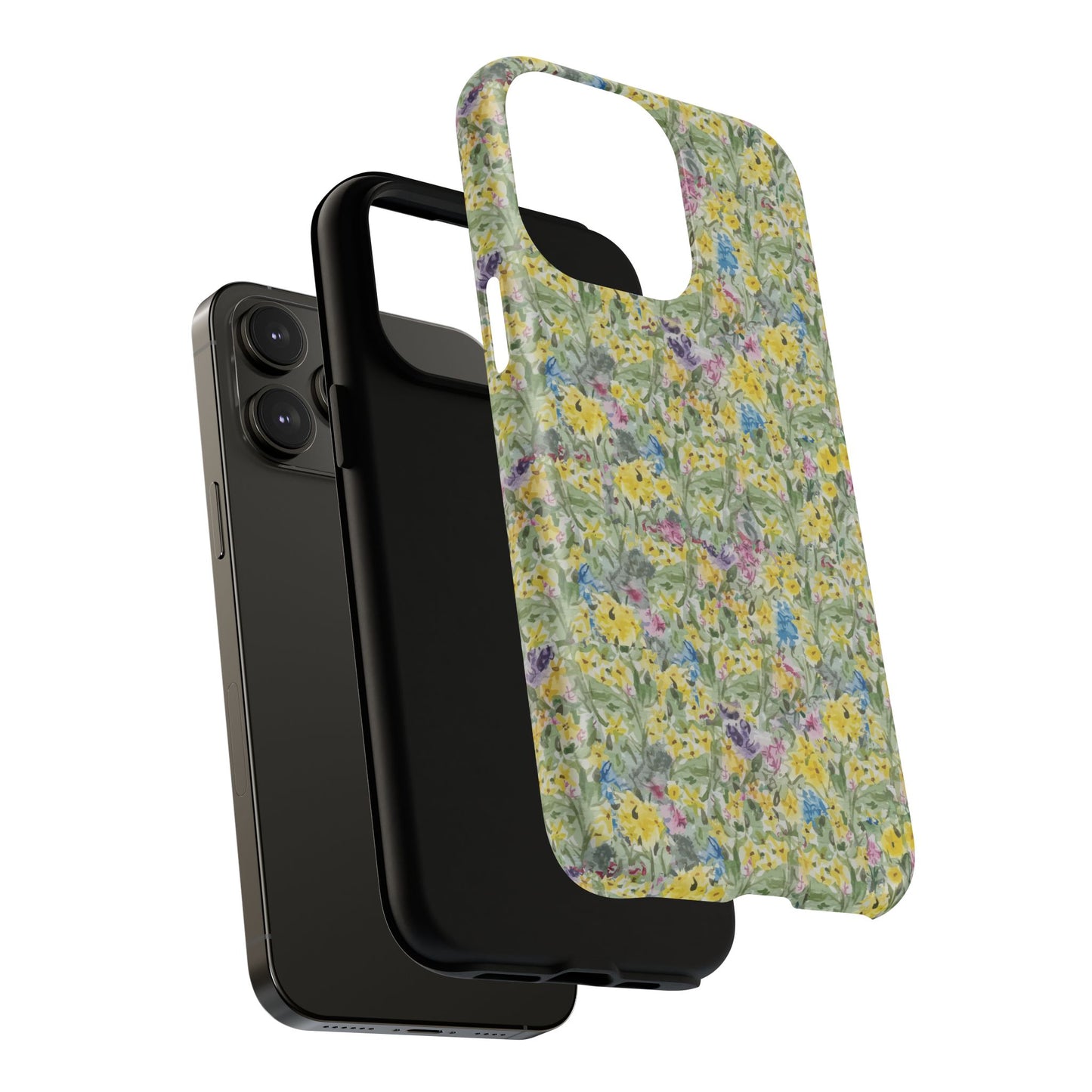 Wildflower Meadow Tough Magnetic Phone Case Watercolor Floral Botanical Case