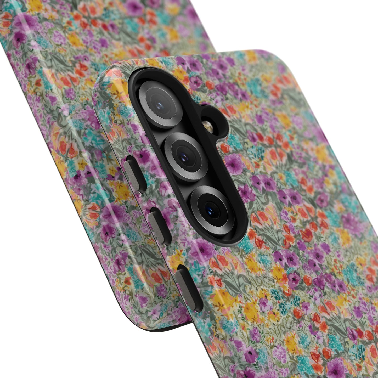 Wildflower Harmony  Watercolor Wildflower Phone Case – Colorful Floral Botanical Design Tough Phone Case