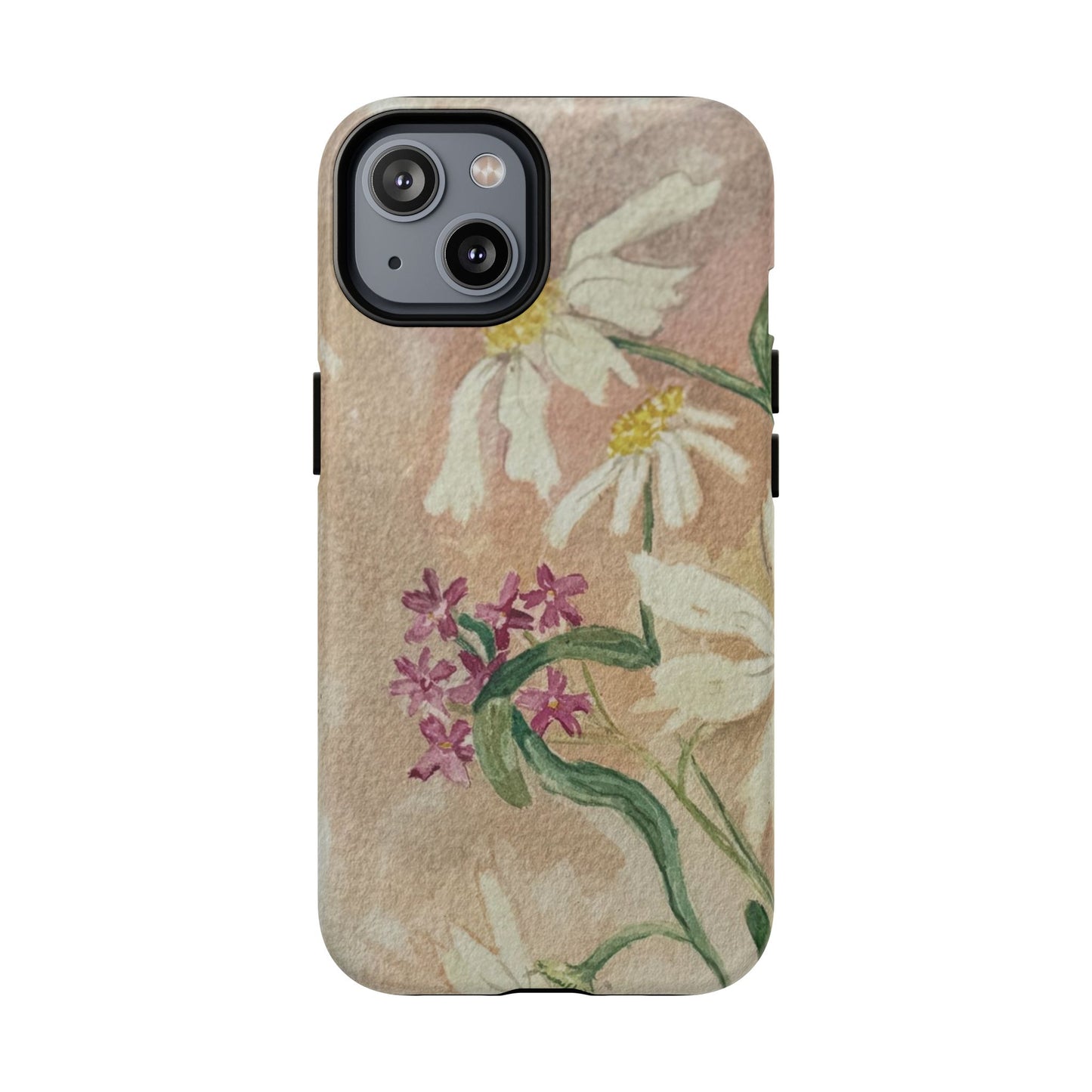 Floral Daisies Tough Magnetic Phone Case — Vintage Wildflower Design