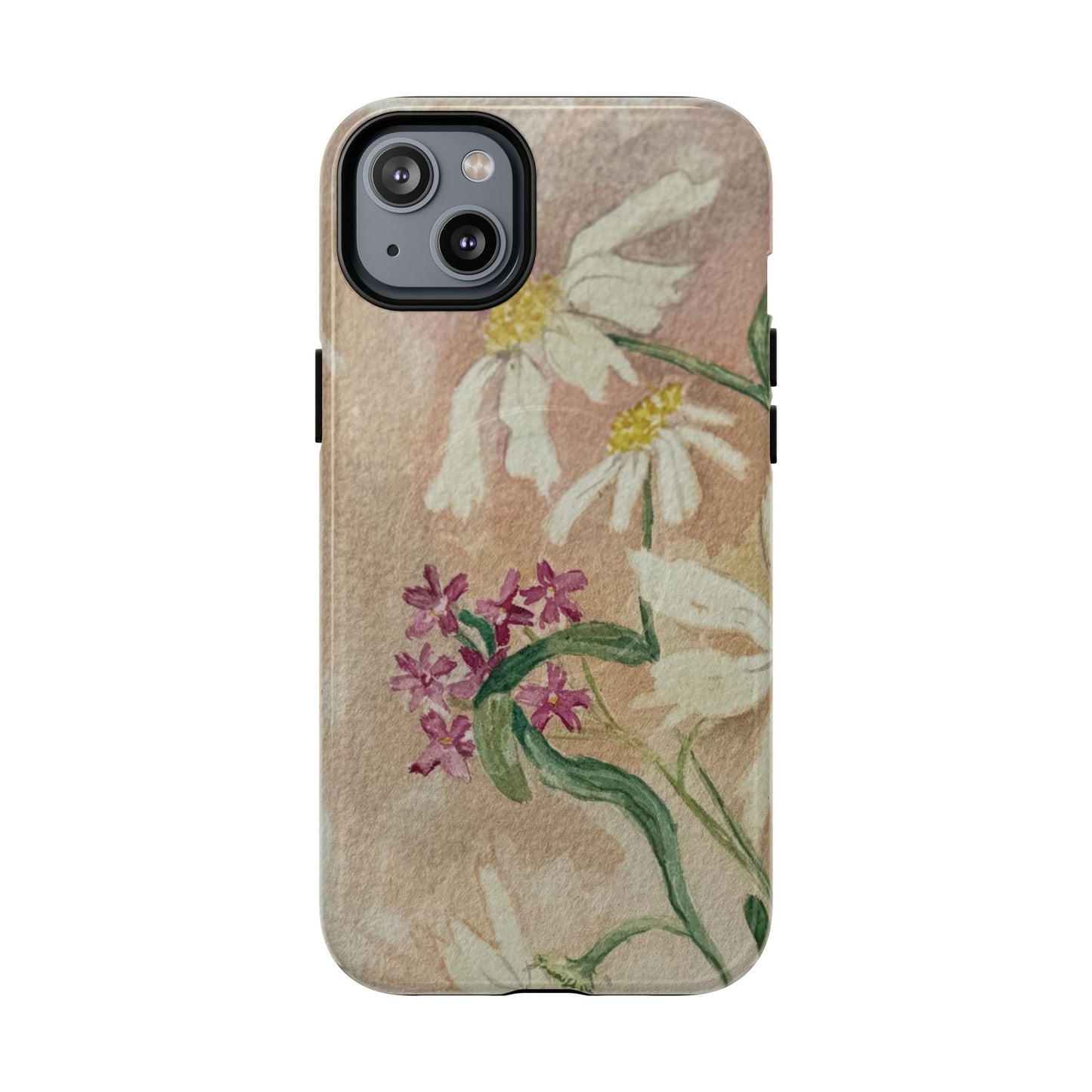 Floral Daisies Tough Magnetic Phone Case — Vintage Wildflower Design
