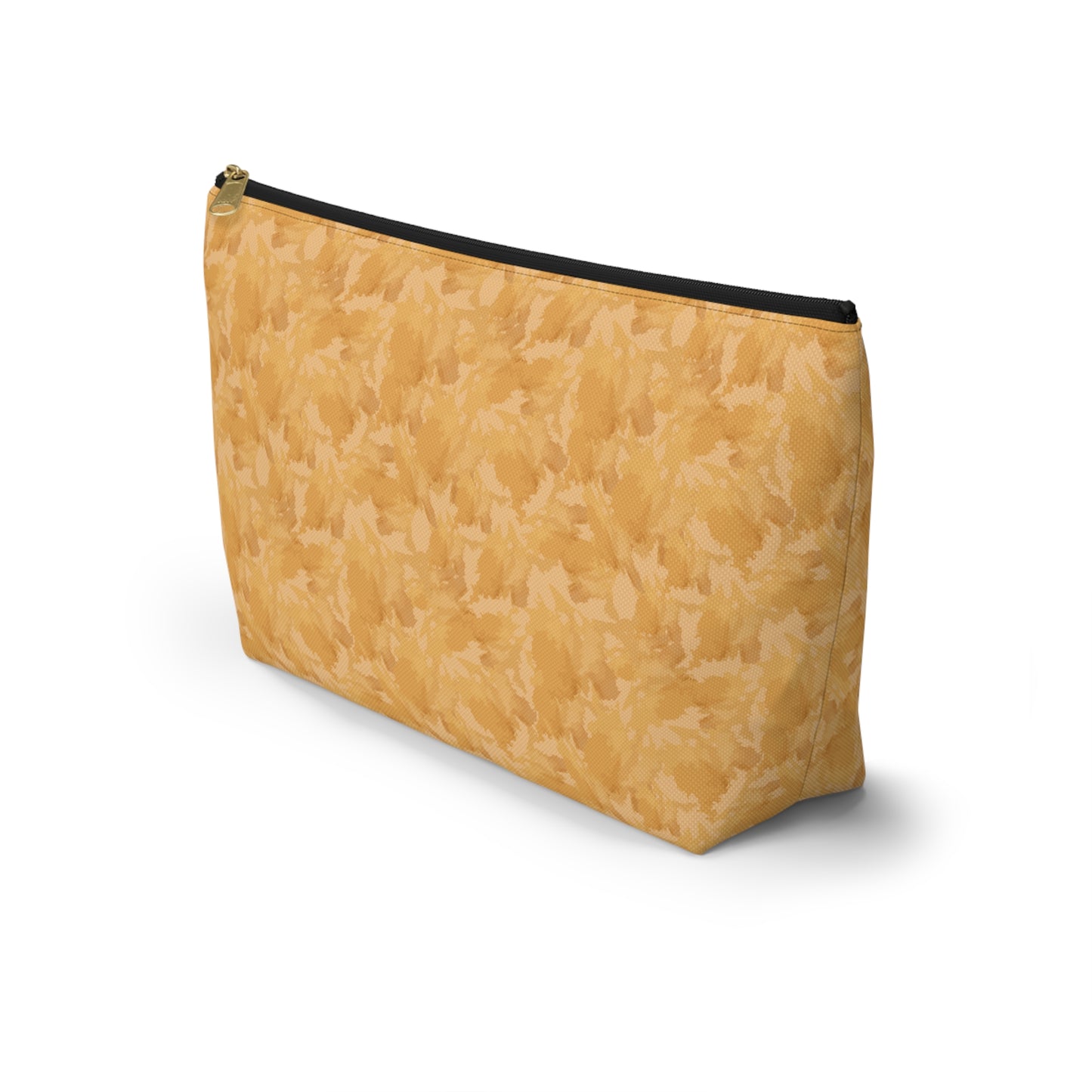 Golden Hour Daisy Accessory Pouch — T‑Bottom Makeup & Travel Organizer