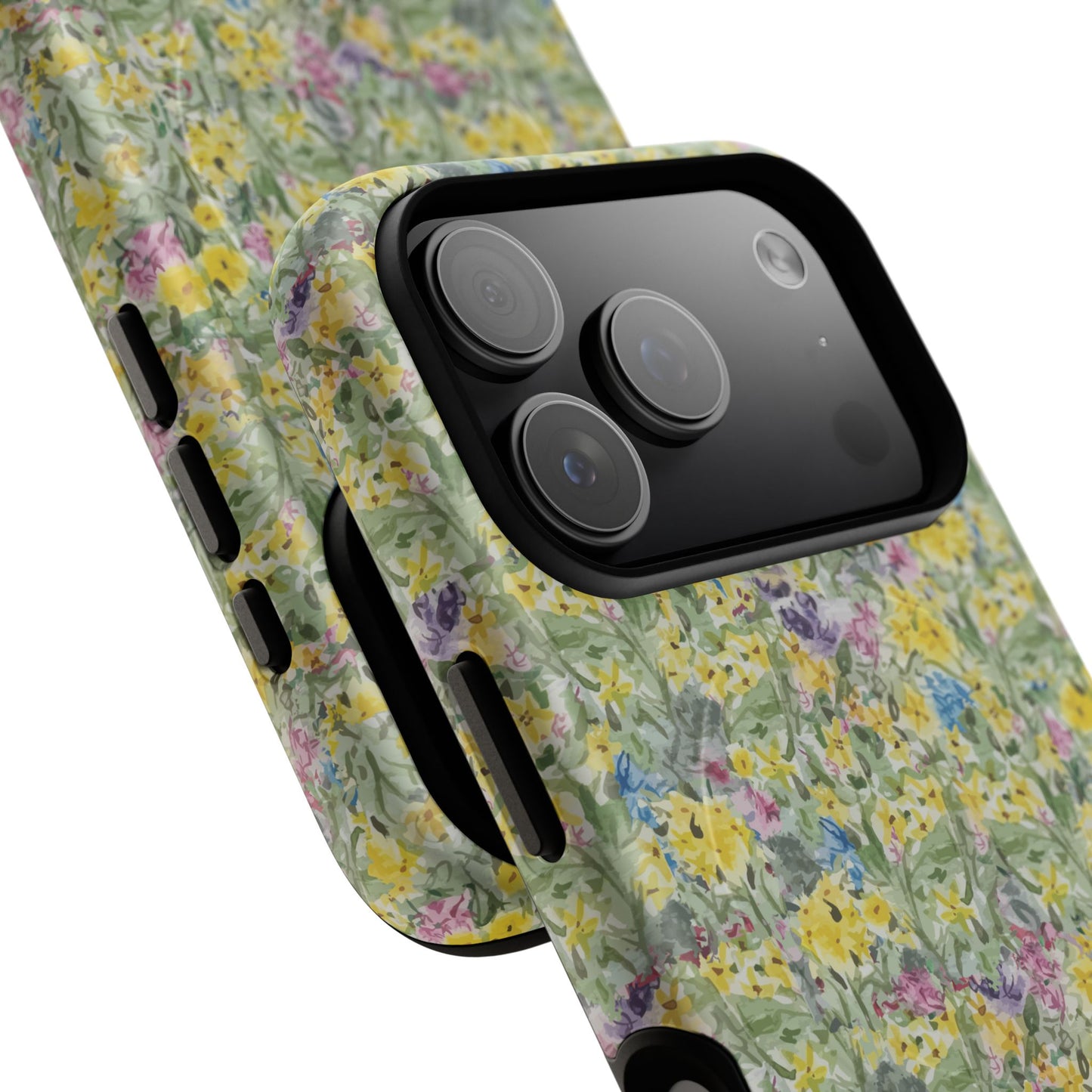 Wildflower Meadow Tough Magnetic Phone Case Watercolor Floral Botanical Case