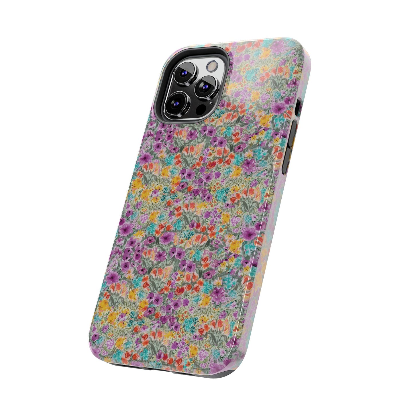 Wildflower Harmony  Watercolor Wildflower Phone Case – Colorful Floral Botanical Design Tough Phone Case