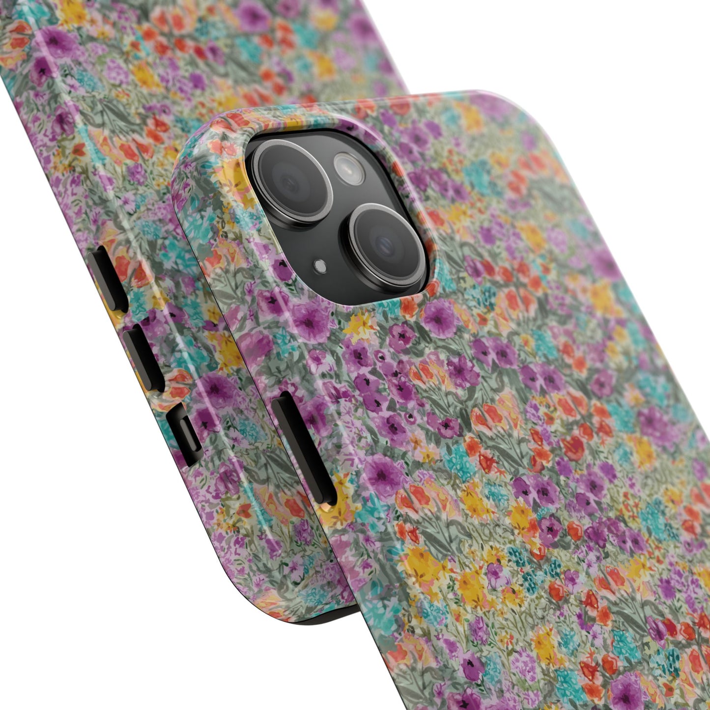 Wildflower Harmony  Watercolor Wildflower Phone Case – Colorful Floral Botanical Design Tough Phone Case