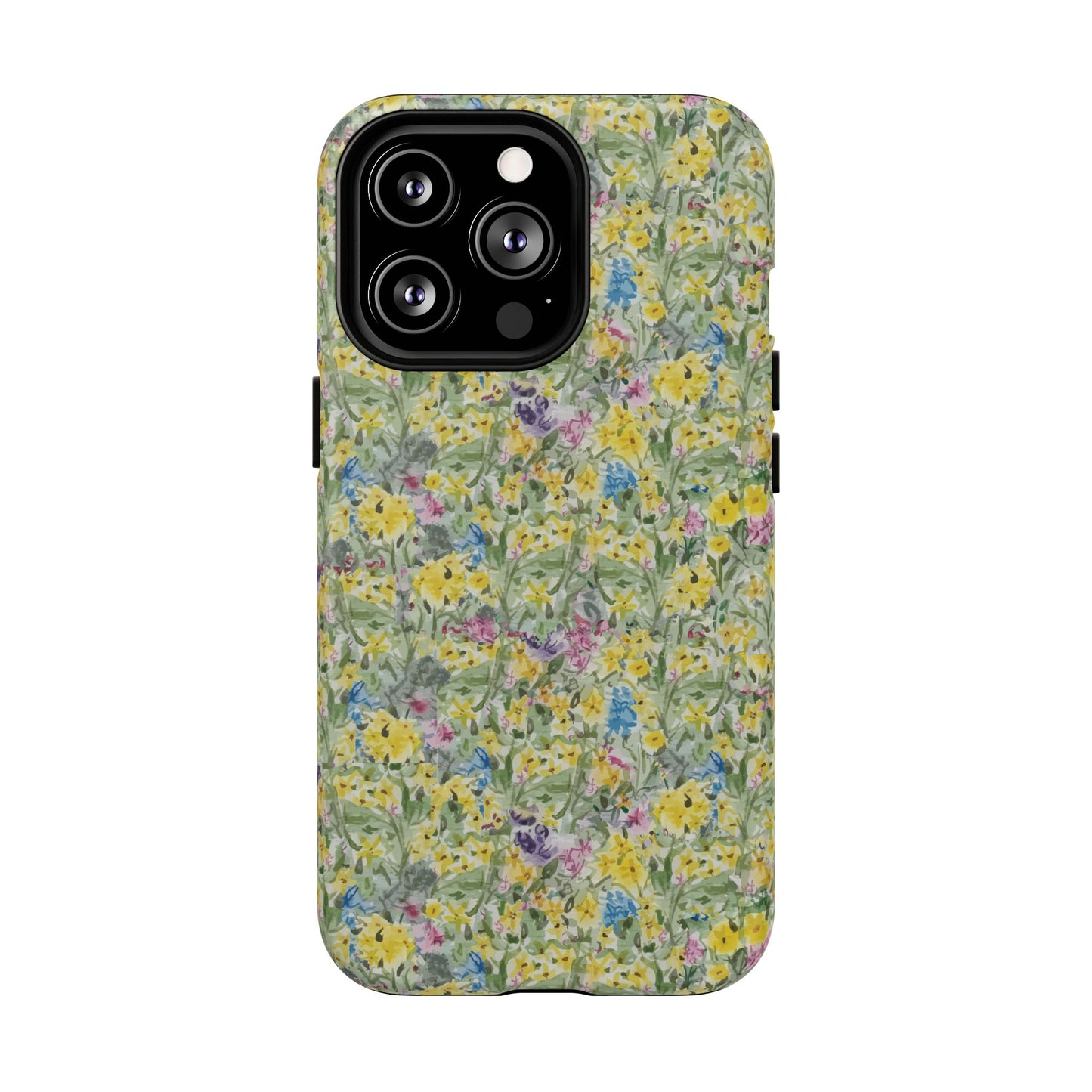 Wildflower Meadow Tough Magnetic Phone Case Watercolor Floral Botanical Case
