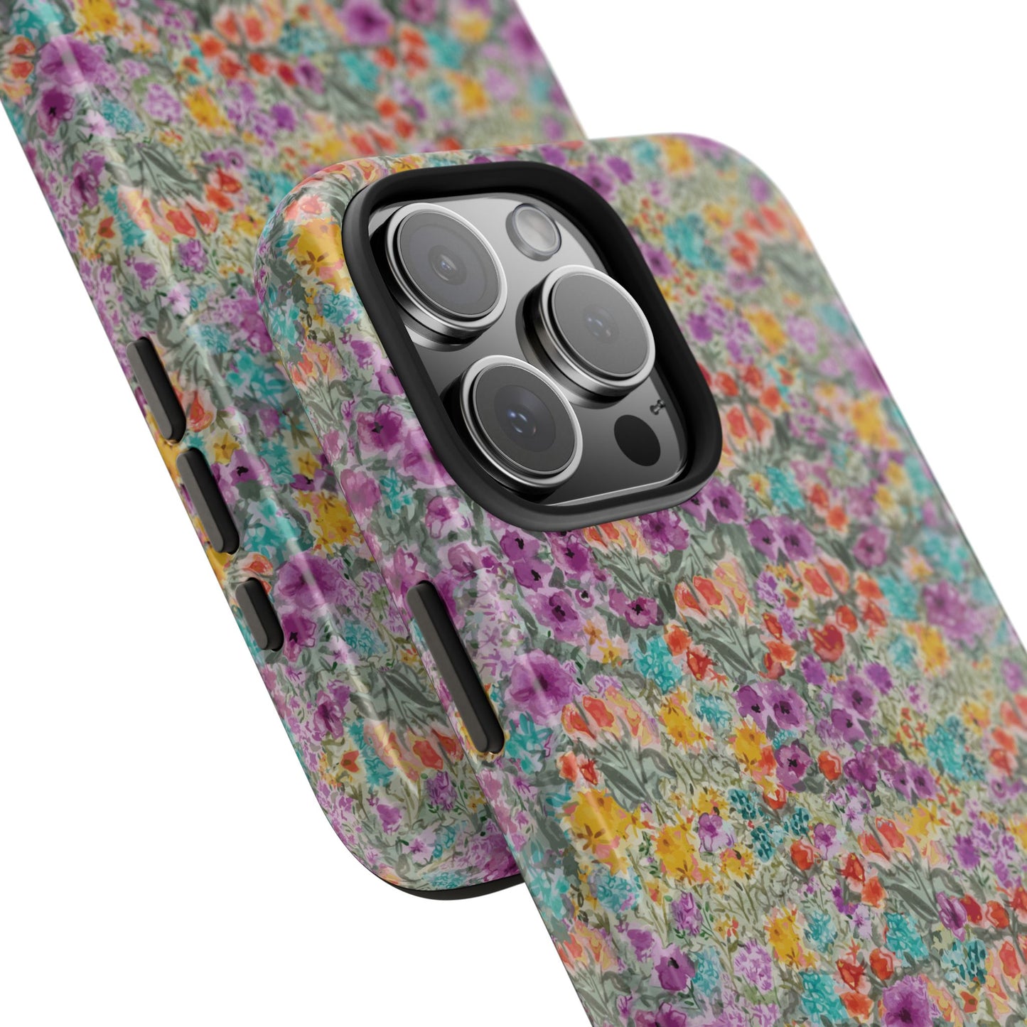 Wildflower Harmony  Watercolor Wildflower Phone Case – Colorful Floral Botanical Design Tough Phone Case