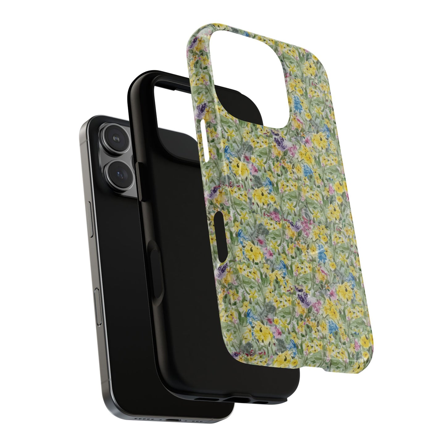 Wildflower Meadow Tough Magnetic Phone Case Watercolor Floral Botanical Case
