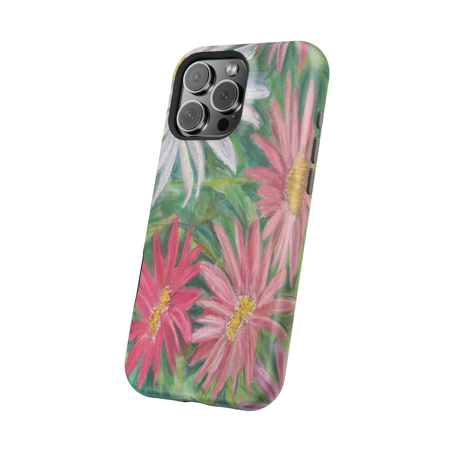 Painted Daisy  Magnetic Phone Case — Impact‑Resistant Protective Cover