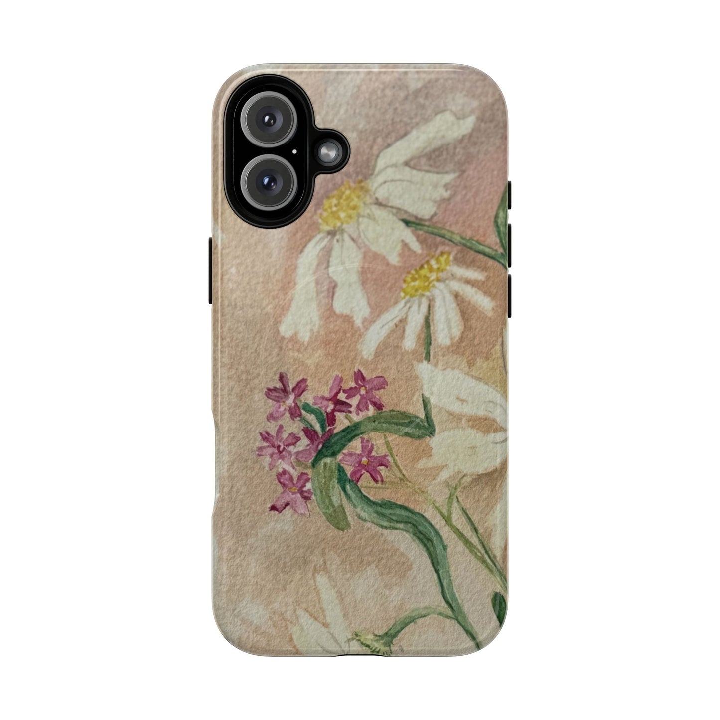 Floral Daisies Tough Magnetic Phone Case — Vintage Wildflower Design