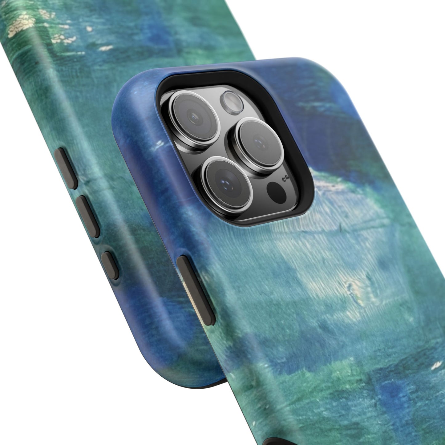 Where the Water Sleeps Magnetic Impact-Resistant Phone Case — Abstract Ocean Blue Art Blues Teal Green