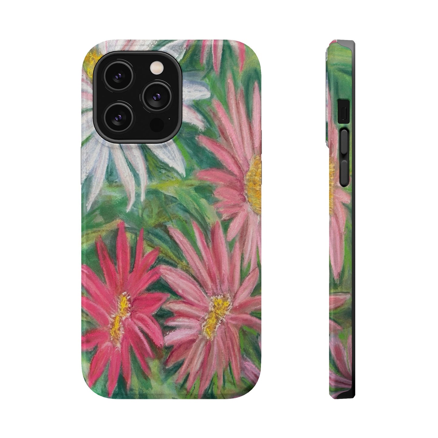 Painted Daisy  Magnetic Phone Case — Impact‑Resistant Protective Cover