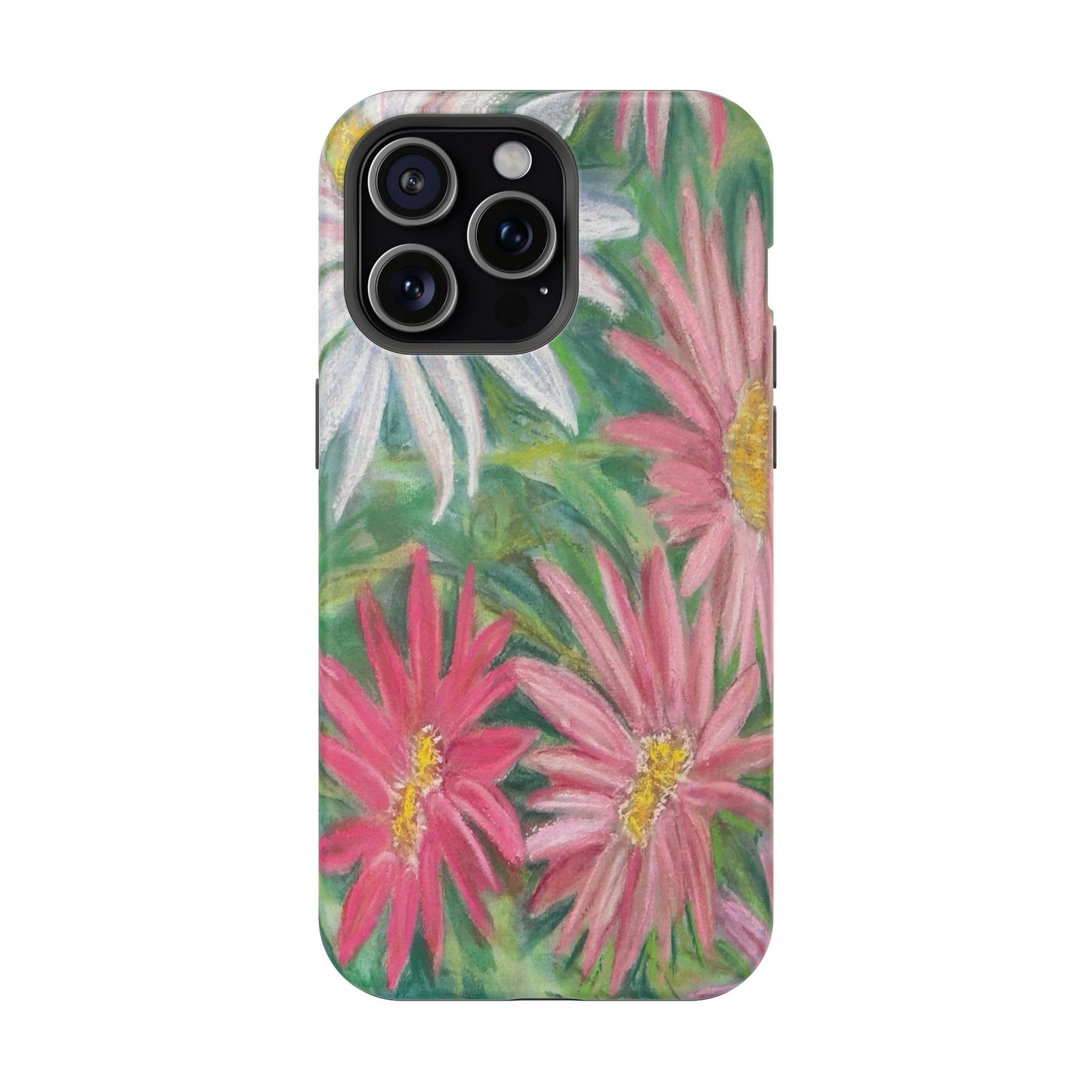 Painted Daisy  Magnetic Phone Case — Impact‑Resistant Protective Cover