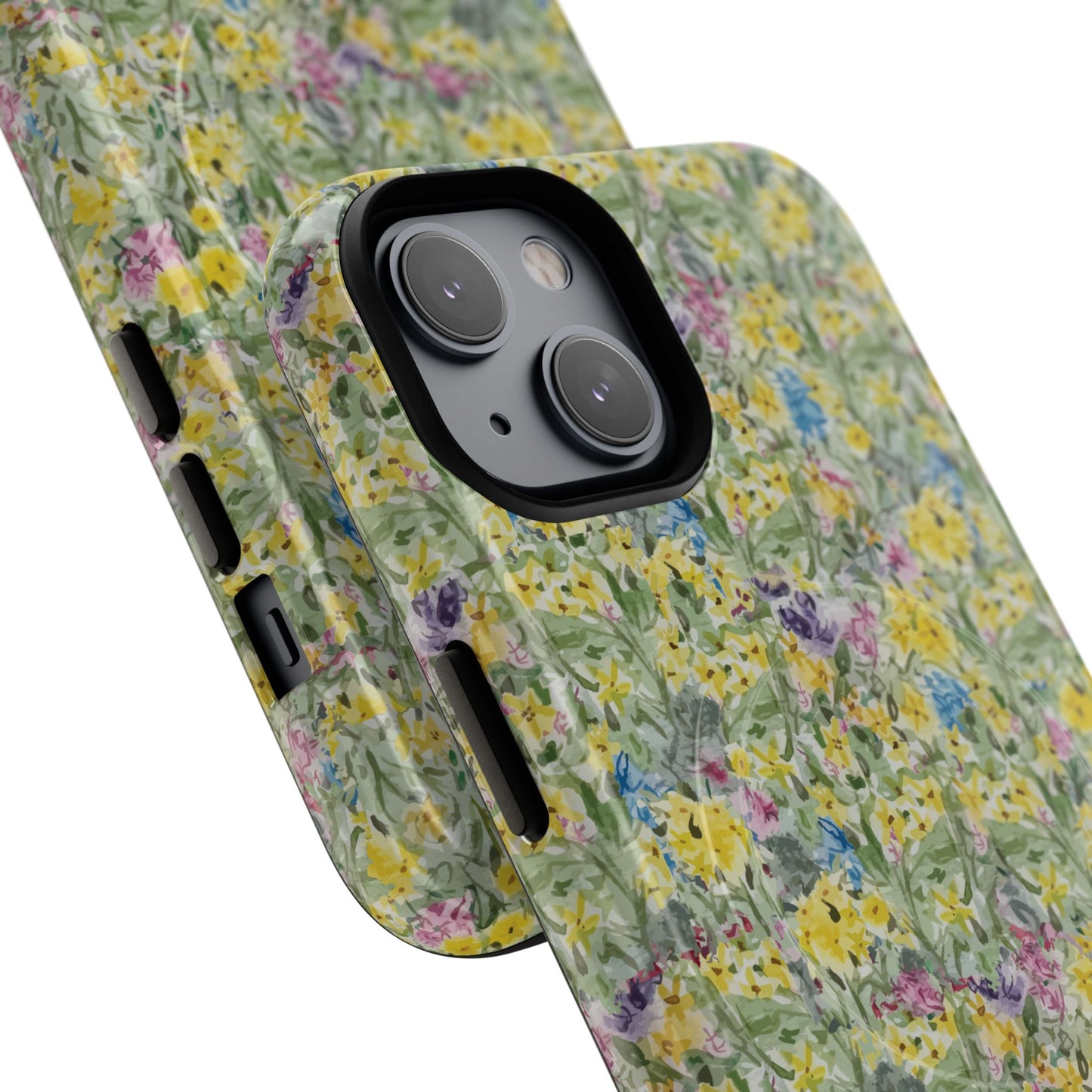 Wildflower Meadow Tough Magnetic Phone Case Watercolor Floral Botanical Case