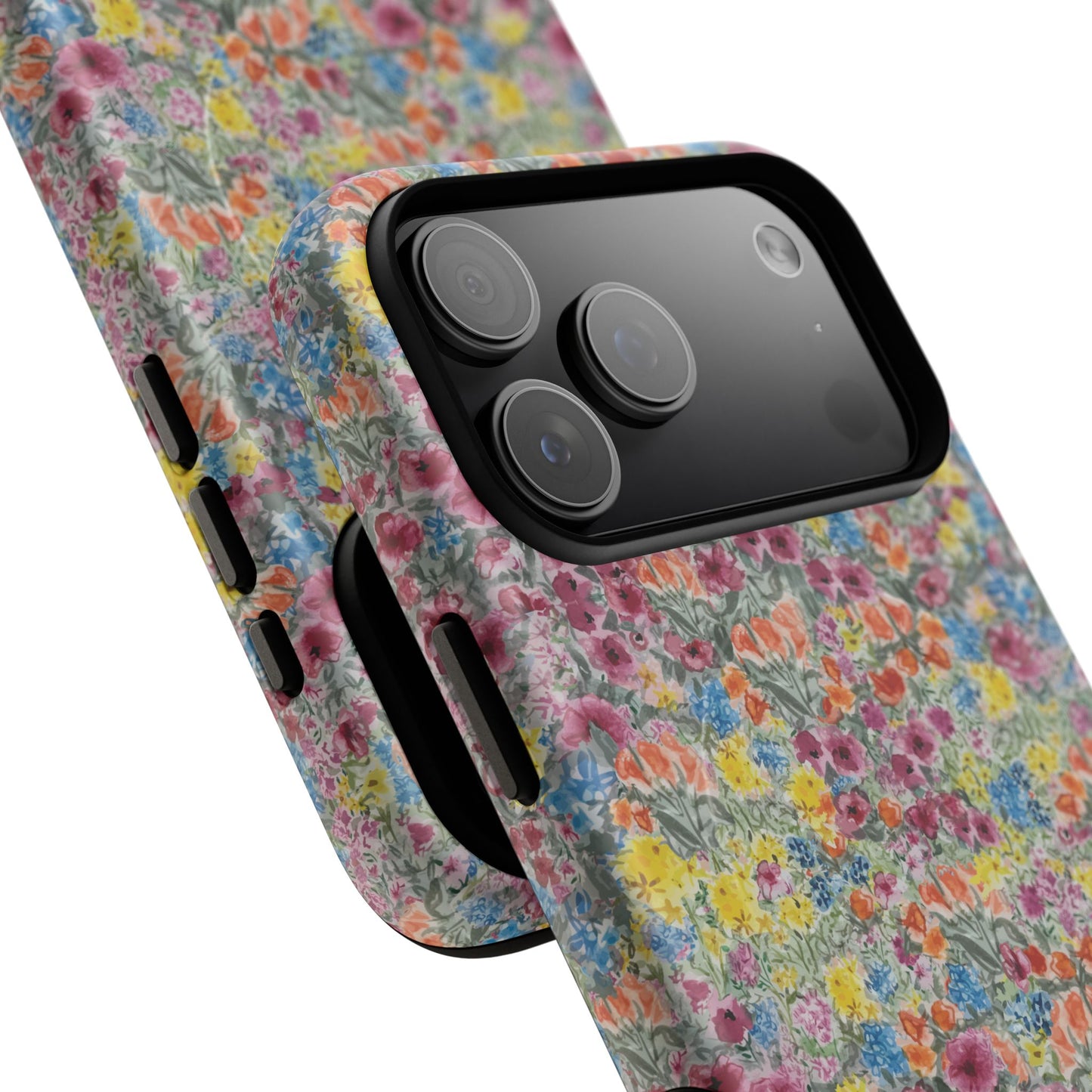Meadow Blooms Floral Tough Phone Case — Colorful Wildflower Protective Cover